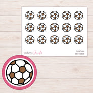 DDZ-10206 planner sticker sheet with enlarged sticker detail