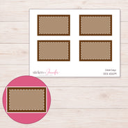 DDZ-10209 planner sticker sheet with enlarged sticker detail