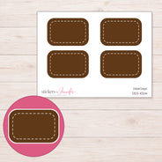 DDZ-10214 planner sticker sheet with enlarged sticker detail