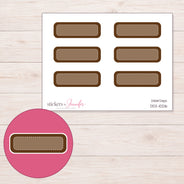 DDZ-10216 planner sticker sheet with enlarged sticker detail