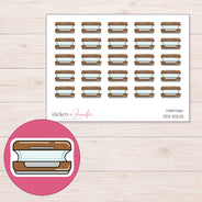 DDZ-10225 planner sticker sheet with enlarged sticker detail