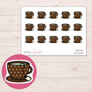 DDZ-10230 planner sticker sheet with enlarged sticker detail