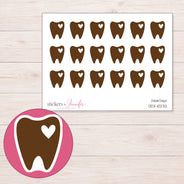 DDZ-10232 planner sticker sheet with enlarged sticker detail