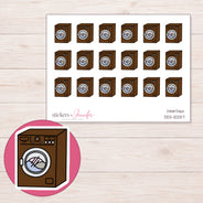 DDZ-10257 planner sticker sheet with enlarged sticker detail