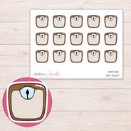 DDZ-10260 planner sticker sheet with enlarged sticker detail