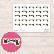 DDZ-10264 planner sticker sheet with enlarged sticker detail