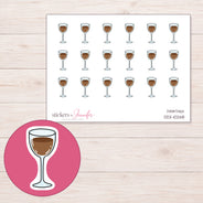 DDZ-10268 planner sticker sheet with enlarged sticker detail