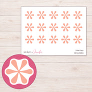 DDZ-10282 planner sticker sheet with enlarged sticker detail