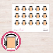 DDZ-10283 planner sticker sheet with enlarged sticker detail