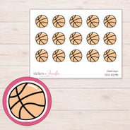 DDZ-10295 planner sticker sheet with enlarged sticker detail