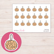 DDZ-10297 planner sticker sheet with enlarged sticker detail