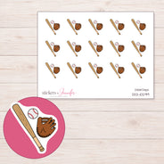 DDZ-10299 planner sticker sheet with enlarged sticker detail