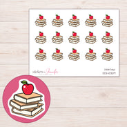DDZ-10309 planner sticker sheet with enlarged sticker detail
