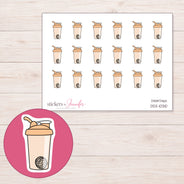 DDZ-10310 planner sticker sheet with enlarged sticker detail