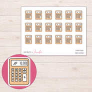 DDZ-10321 planner sticker sheet with enlarged sticker detail