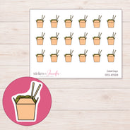 DDZ-10328 planner sticker sheet with enlarged sticker detail