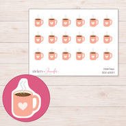 DDZ-10337 planner sticker sheet with enlarged sticker detail