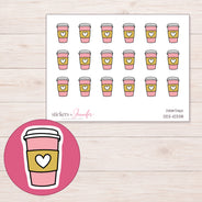DDZ-10338 planner sticker sheet with enlarged sticker detail