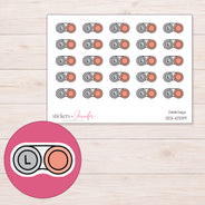 DDZ-10339 planner sticker sheet with enlarged sticker detail