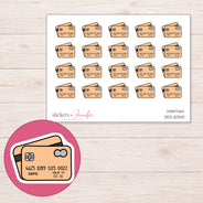 DDZ-10340 planner sticker sheet with enlarged sticker detail