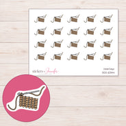 DDZ-10344 planner sticker sheet with enlarged sticker detail