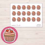 DDZ-10347 planner sticker sheet with enlarged sticker detail