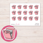DDZ-10356 planner sticker sheet with enlarged sticker detail