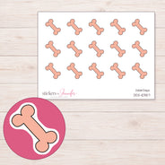 DDZ-10357 planner sticker sheet with enlarged sticker detail