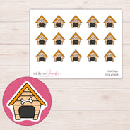 DDZ-10359 planner sticker sheet with enlarged sticker detail