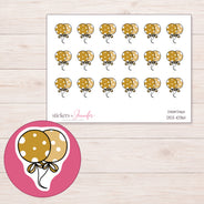 DDZ-10361 planner sticker sheet with enlarged sticker detail