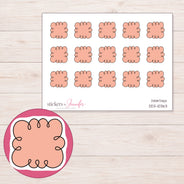 DDZ-10363 planner sticker sheet with enlarged sticker detail