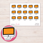 DDZ-10364 planner sticker sheet with enlarged sticker detail