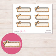 DDZ-10373 planner sticker sheet with enlarged sticker detail