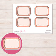 DDZ-10377 planner sticker sheet with enlarged sticker detail