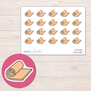 DDZ-10382 planner sticker sheet with enlarged sticker detail