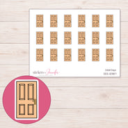 DDZ-10387 planner sticker sheet with enlarged sticker detail