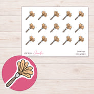 DDZ-10389 planner sticker sheet with enlarged sticker detail
