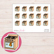 DDZ-10391 planner sticker sheet with enlarged sticker detail