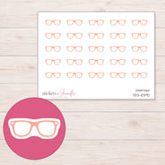 DDZ-10392 planner sticker sheet with enlarged sticker detail