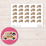 DDZ-10394 planner sticker sheet with enlarged sticker detail
