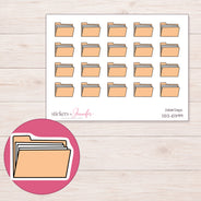 DDZ-10399 planner sticker sheet with enlarged sticker detail
