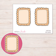 DDZ-10402 planner sticker sheet with enlarged sticker detail