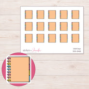 DDZ-10415 planner sticker sheet with enlarged sticker detail