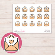 DDZ-10422 planner sticker sheet with enlarged sticker detail