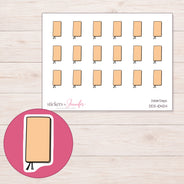 DDZ-10424 planner sticker sheet with enlarged sticker detail