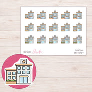 DDZ-10427 planner sticker sheet with enlarged sticker detail