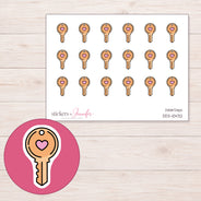 DDZ-10432 planner sticker sheet with enlarged sticker detail