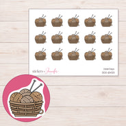 DDZ-10433 planner sticker sheet with enlarged sticker detail