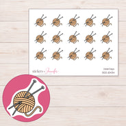 DDZ-10434 planner sticker sheet with enlarged sticker detail