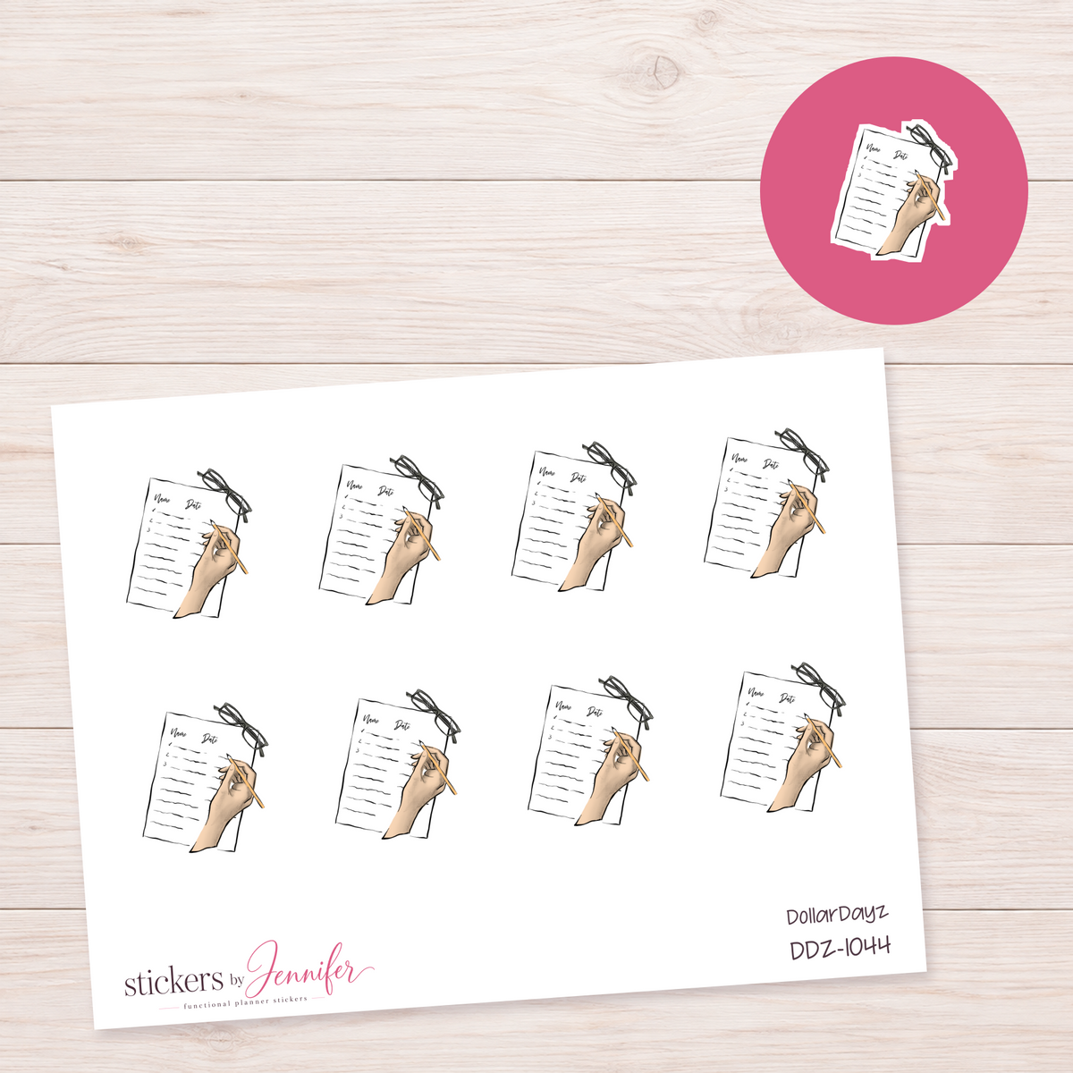 Writing a To-Do List Planner Stickers | DDZ-1044